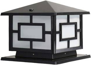 Atharv Decor Light B22 Holder Gate Light for Pillar (18x21.5cm) Black EETBLACKCOMBO4 Gate Light Outdoor Lamp