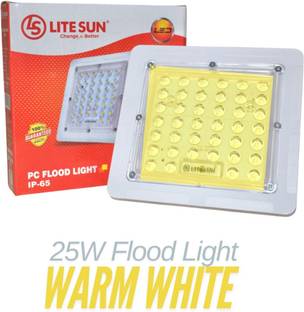 LiteSun Warm White Flood light 25w Flood Light Outdoor Lamp