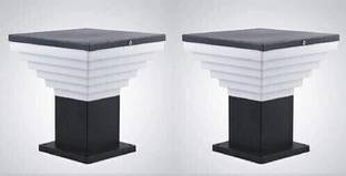 ZOREZA Main Gate Light Pillar Waterproof in Home $ Kitchen with Black Metal PVC Outdoor, Garden, Fancy Modern Design Gate Light Outdoor Lamp