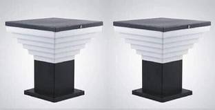 ZOREZA Main Gate Light Pillar Waterproof in Home $ Kitchen with Black Metal PVC Outdoor, Garden, Fancy Modern Design Gate Light Outdoor Lamp