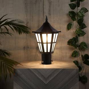 GENREE Outdoor410G Metal and Glass Classy Gate Light Outdoor Light Pillar Light Garden Light Gate Light Outdoor Lamp