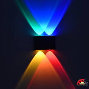 spark world LED Waterproof 8W Up-down ''U'' Shape IP65 with Metallic Body Best Wall Post Light Outdoor Lamp