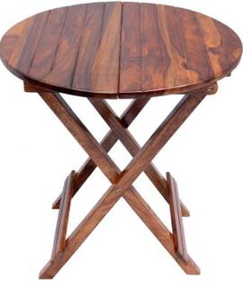 FURNISQUARE Solid Sheesham Wood Folding Coffee Table For Living Room, Balcony And Garden Solid Wood Outdoor Table