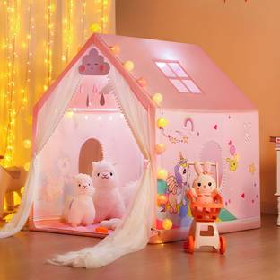 SADGURU SALES Extremely Light Weight Kids Play Tent House for3 - 10 Year Old Girls and Boys