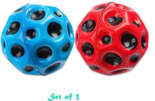AncientKart New Single Colored Moon ball High Bouncy Planet Design set of 2