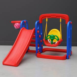 Ehomekart Slide and Swing Combo for Kids - PLAYGRO Garden Slider & Swing Combo