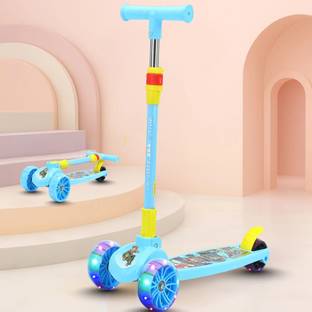 Little Olive Enduro Kids Scooter: Attractive Deck, LED Wheels, Easy-Fold Design For Kids