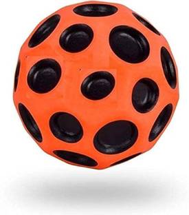 V Enterprises Bounce Moon Ball For Kids Super Bouncing Meteor Space Rubber Ball