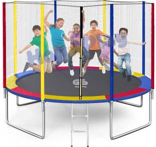 HOP N PLAY 10 Feet Heavy Duty Jumping Jhula Trampoline for Kids