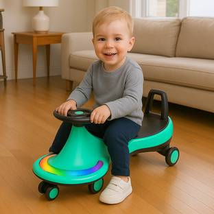 Pandaoriginals Musical Outdoor Toy with Lights & Music, Steering Drive, 2-10 YRS | Super Strong
