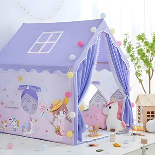 RADHE ENTERPRISE Kids play tent house Purple Girls