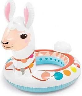 SHREEJI GIFT Lama Inflatable Swim Ring for Children, 86 x 58 cm