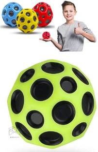 ZODZE Crazy Bounce Moon Ball For Kids With Soft Rubber Fun Playground Toy- Pack Of 1