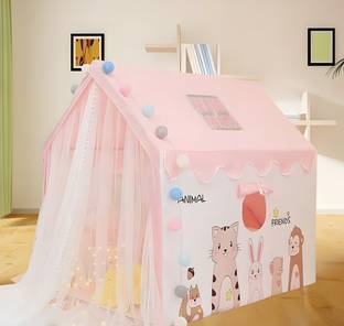 dhruvayfab Delux Little Castle Tent For 3-10 Year Boy And Girls
