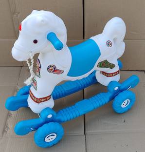 UNICORN GIFTS 2 in 1 Baby Horse Rider for Kids Rideons & Wagons Non Battery Operated Ride On