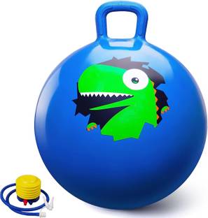 Pinopa Rubber Hop Jumping & Bouncing Ball for Boys Girls Toys Space Hopper Jump Ball Inflatable Ball Pits