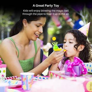 ZWINKO Magic Blow Pipe Set of 2 Floating Ball Creative Magic Blowing Ball Toy.
