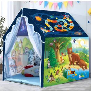 Sukan Tex Playhouse Tent For kids, Play Tent For Girls and Boys, Dino Playhouse Tent for 10 Years Old Kids Girls And Boys, Colorful Tent For kids frozenl) (Multicolor)