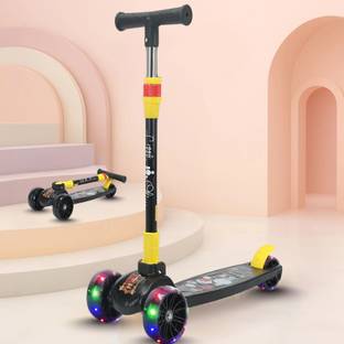 Little Olive Enduro Kids Scooter: Attractive Deck, LED Wheels, Easy-Fold Design For Kids