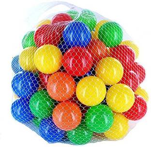 Balaji International Colorful Plastic Balls for Kids Pack of 24 Balls To Play and for Ball Pit,Pool Use light weight free from Sharp Edges Large Size(8 cm) Medium Hard