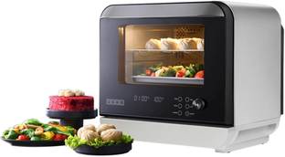 Usha ICHEF STEAM OVEN 18L WHITE Air Fryer Steamer 39 Pre-Set Menus 11 in-1 Function Oven Outer Door Gl...