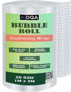 DQA Bubble Wrap Packing Roll 30 GSM (1 Mtr X 2 Mtr) Used for Shipping, Storing Items Security Bag