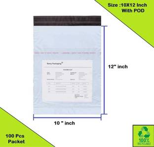 Quick Click Goods Heavy Quality Courier Bag Cover with POD (52 Microns) used for seller Security Bag