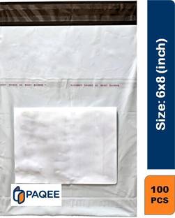 PAQEE Courier Bags - 6x8 inch - Pack of 100 Security Bag
