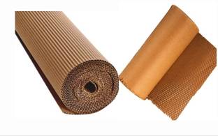 Pack Safe Brown corrugated paper roll with HoneyComb paper roll Combo 30 Ft 2 Ft Security Bag