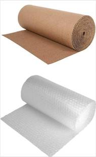shribalaji Air Bubble Wrap Roll & Paper Packing Roll 20 Ft Each Security Bag