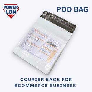 POWERLON 8X10 INCH Tamper Proof Courier Bags With POD JACKET 55 MICRON 50 PCS POUCHES Security Bag