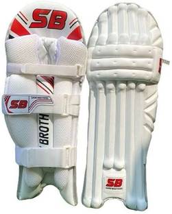 DRO VELCRO WHITE BATTING LEG PAD FOR CRICKET Men's (39 - 43 cm) Batting Pad