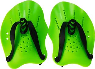 THE MORNING PLAY Swimming Training Paddles with Adjustable Straps Swim fin Training Hand Paddles