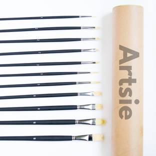 ARTSiE Artists’ Mix Hog White Brush Set of 11