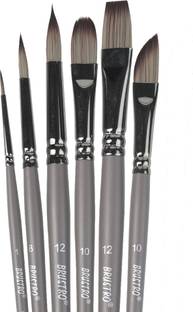 BRuSTRO VelveTouch Artist brushes for Watercolor, Gouache, Acrylics and oil Brush