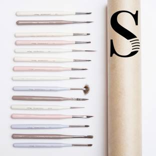 stationerie Ultra Miniature Miniliners Set Of 15, Mini Oval 6inch Patel Handles