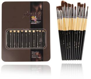 WISHKEY 12 Pcs Set of Artistic Brushes For Oil Painting, Coloring For Kids & Adults