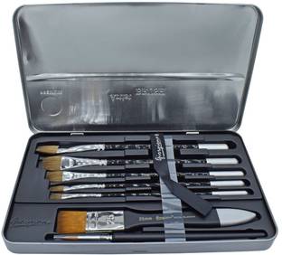 sabahz Arts Artist Brush Wooden 8pcs Set with Box