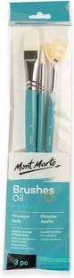 Mont Marte Gallery Series Oil Brush Set 3pc