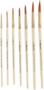 KABEER ART Taklon Round Painting Brush Set