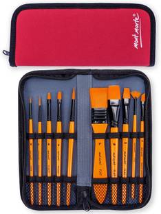 Da Novira Signature Mont Marte Taklon Brush Set for Acrylic Paints Ideal for Artists_02