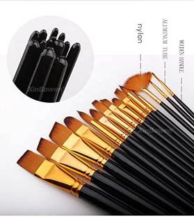 Universal Hub Acrylic Oil Paint Brush Sets for Canvas Painting, Watercolor for Adults, Kids,