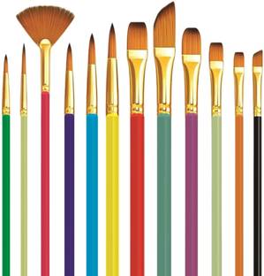 Design connection Artist Painting Brushes Nylon Hair for Acrylic,Watercolor Multipurpose