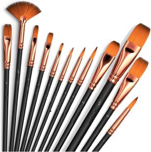 Freedy Premium Artist Painting Brushes Nylon Hair for Acrylic,Watercolor Multipurpose