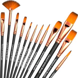 CANECH Artist Professional Nylon Painting Pens/Brush Acrylic Oil Watercolor