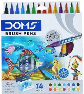 gothi 14 Shades Brush Pen Set | Super Soft Tip with Vibrant Colors |