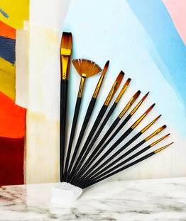 प्रो आर्ट ELEGANT 12 PIECE PREMIUM ARTIST PAINT BRUSH