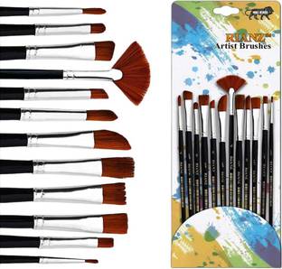 RIANZ 12 Brushes Set Artist Painting Brushes Set, Paint Brush