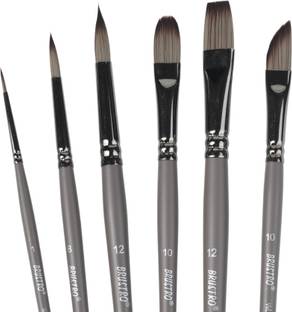 BRuSTRO VelveTouch Artist brushes for Watercolor, Gouache, Acrylics and oil Brush