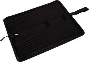 FRKB Empty Pop Up Paint Brush Holder, Black Organizer for 12 Paint Brushes